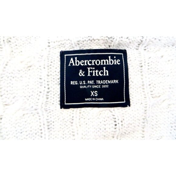 Vintage ABERCROMBIE & FITCH Cable Knit Cardigan Sweater SZ XS - Picture 6 of 7
